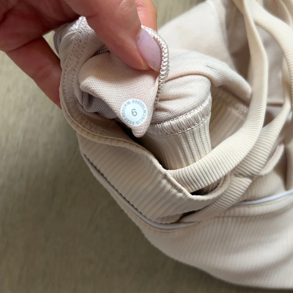 EUC energy longline bra ribbed chantilly size 6 lululemon - Picture 7 of 14